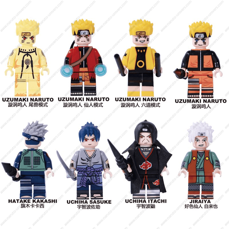 Lego Naruto Pack 8 Figurines - Naruto Univers